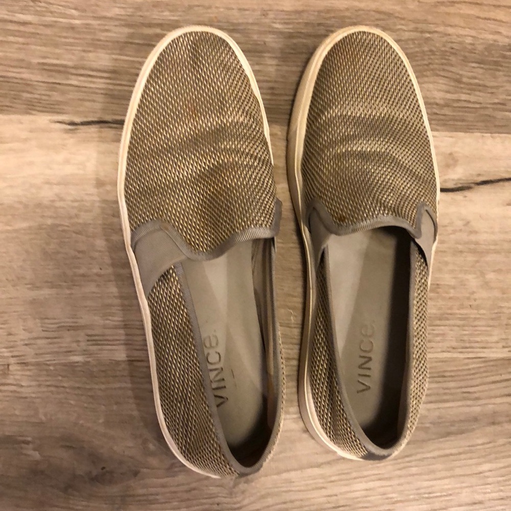 Vince Preston Mesh/Leather SlipOn Sneaker - Sz 7.5